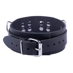 The Red Collier en cuir Ultra Noir